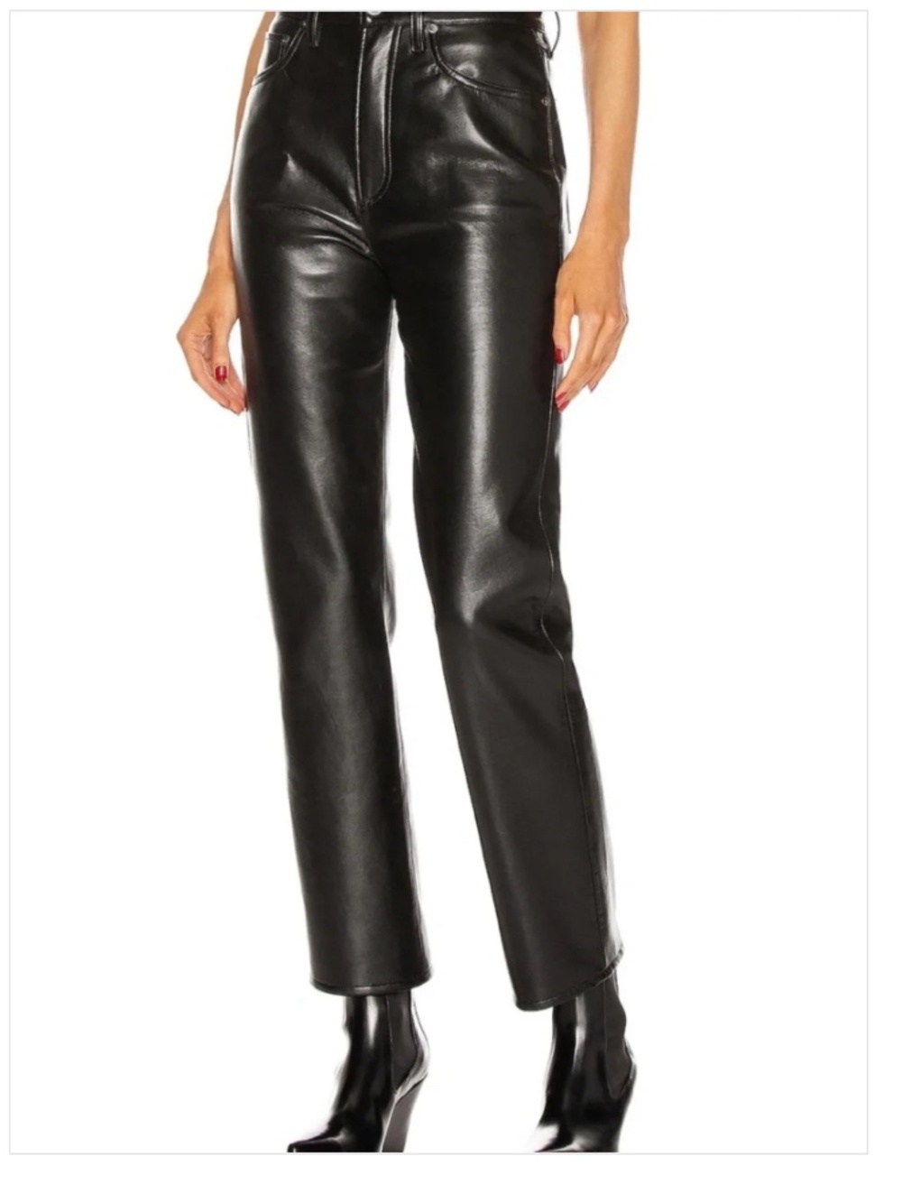 AGOLDE Recycled Leather 90’s Pinch Waist Pants
